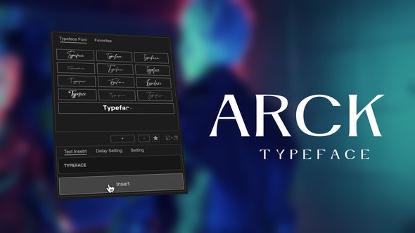 Videohive Animated Typeface - Arck Titles template preview