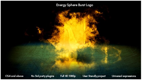 Videohive Energy Sphere Burst Logo Logo Stings template preview