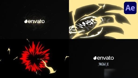 Videohive Cartoon Explosion Logo Opener for After Effects 46329940 Logo Stings template preview