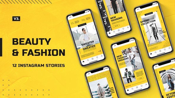 Videohive Beauty & Fashion Instagram Stories v.3 Product Promo template preview