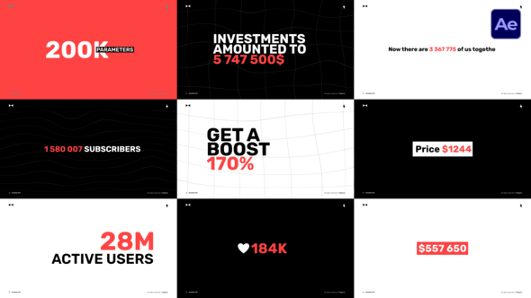 Videohive Counter Pro  AE Titles template preview