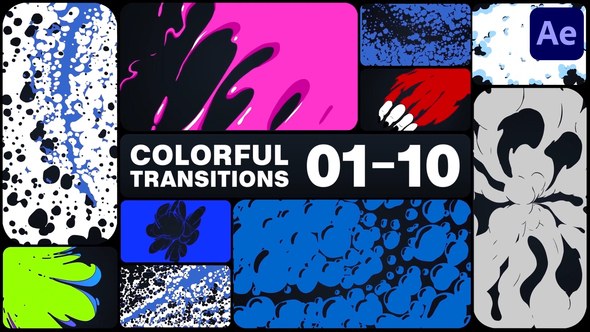 Videohive Colorful Transitions for After Effects 47887946 Elements template preview