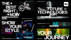 Videohive Modern Posters For After Effects Video Displays template preview