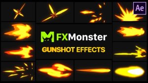 Gunshot Effects | After Effects Video Displays template preview