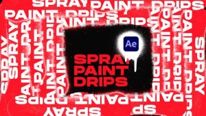Videohive Spray Paint Drips Transitions VOL. 1 | After Effects Elements template preview