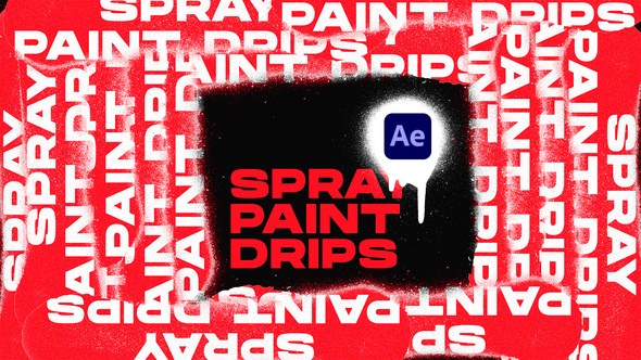 Videohive Spray Paint Drips Transitions VOL. 1 | After Effects Elements template preview