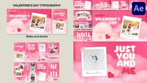 Videohive Valentine's Day Typography | After Effects Titles template preview