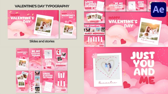 Videohive Valentine's Day Typography | After Effects Titles template preview