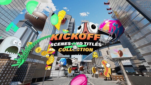 Videohive Kickoff Scenes and Titles Collection Openers template preview