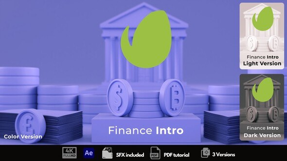 Videohive Finance Intro Logo Stings template preview