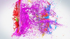 Colorful Splash Logo Video Displays template preview