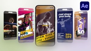 Videohive Instagram - Fitness 02 Video Displays template preview