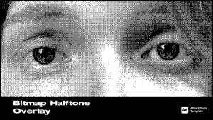Bitmap Halftone Overlay Logo Stings template preview