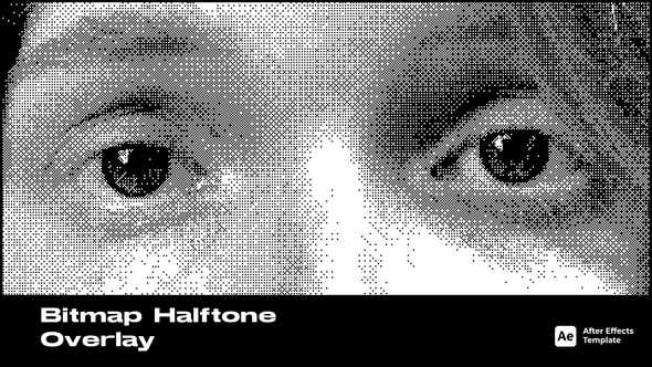 Bitmap Halftone Overlay Logo Stings template preview