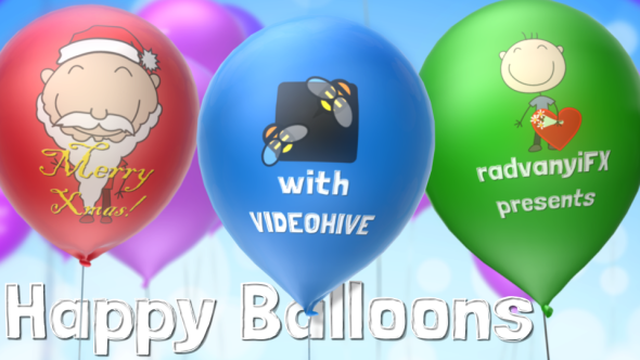 Videohive Happy Balloons Openers template preview