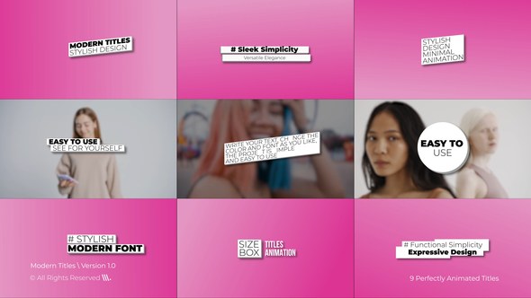 Videohive Modern Titles 1.0 | After Effects 46778982 Titles template preview