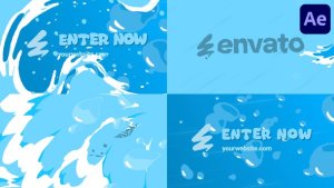 Videohive Liquid Sea Bubbles Logo for After Effects Logo Stings template preview