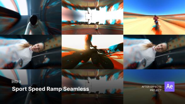 Videohive Intro - Sport Speed Ramp Seamless After Effects Project Files Broadcast-packages template preview