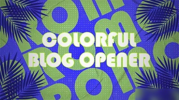 Videohive Colorful Youtube Blog Opener 53215074 Openers template preview