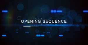 Digital Techno Opening Title Video Displays template preview