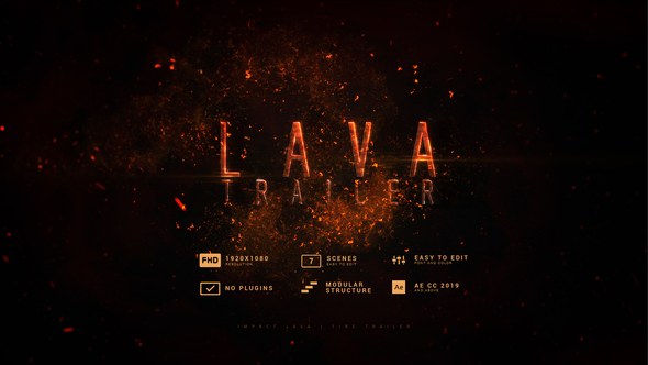 Videohive Impact Lava | Fire Trailer Titles template preview