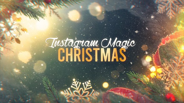 Videohive Magic Christmas - Instagram Slideshow Openers template preview