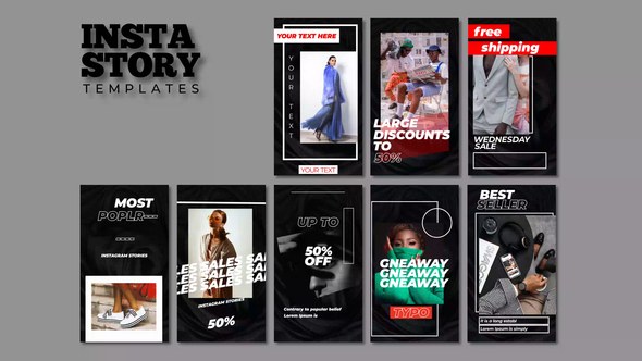 Videohive Instagram Stories | After Effects 48999220 Titles template preview