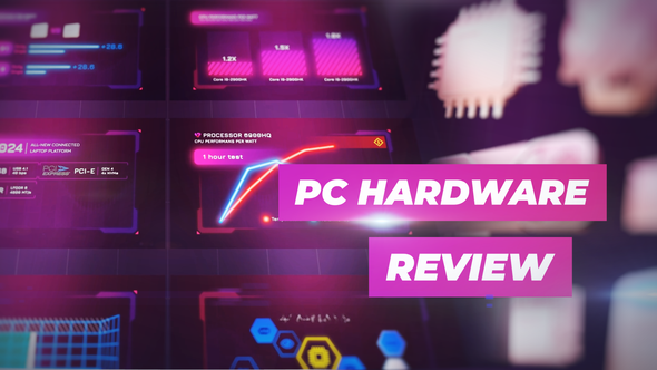 Videohive PC Hardware Review Elements template preview
