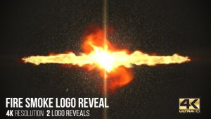 Videohive Fire Smoke Logo Reveal Logo Stings template preview