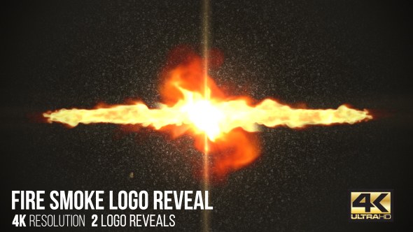Videohive Fire Smoke Logo Reveal Logo Stings template preview