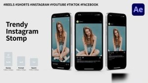 Videohive Trendy Instagram Stomp Openers template preview