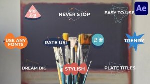 Videohive Abstract Plate Titles | After Effects Titles template preview