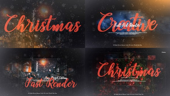 Christmas Slideshow Video Displays template preview