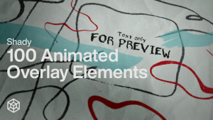 Shady - 100 Animated Overlay Elements Elements template preview