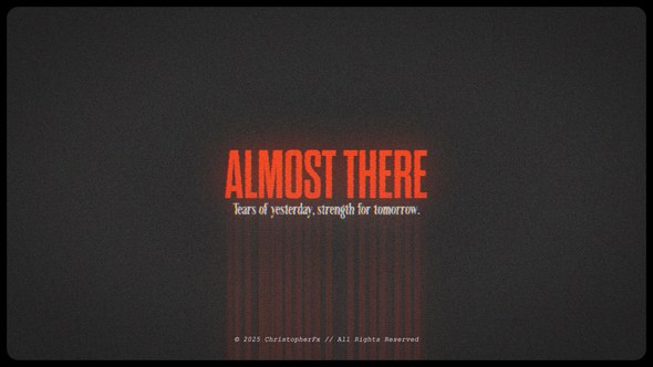 Videohive Almost There - Cinematic Motivational Opener Openers template preview