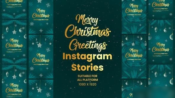 Videohive Christmas And New Year Celebration Instagram Stories Openers template preview