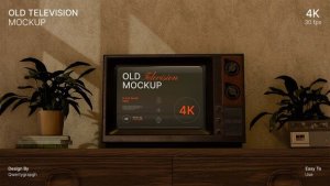 Videohive Old Television Mockup Product Promo template preview