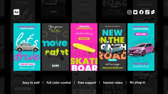 Videohive Discount Instagram Stories Product Promo template preview