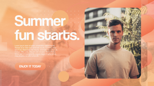 Videohive Summer Gradient Slideshow Video Displays template preview