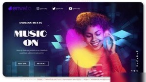Videohive Music Podcast Promo Openers template preview