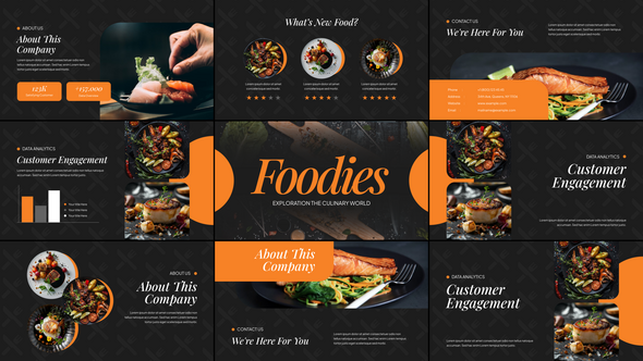 Videohive Food Slides Logo Stings template preview