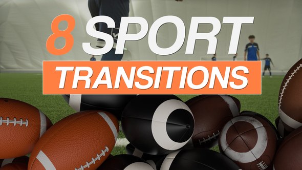 Videohive 8 Sport Ball Transitions Elements template preview
