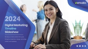 Videohive Digital Marketing Timeline Slideshow Video Displays template preview