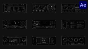 Videohive Hud Large Screens for After Effects 52680718 Elements template preview