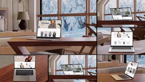 Videohive Laptop Mockups 60769079 Product Promo template preview
