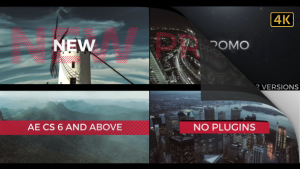 Fast Typography Promo 4K Video Displays template preview