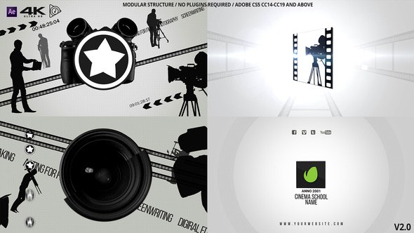 Videohive Cinema Or Photo School Logo Logo Stings template preview