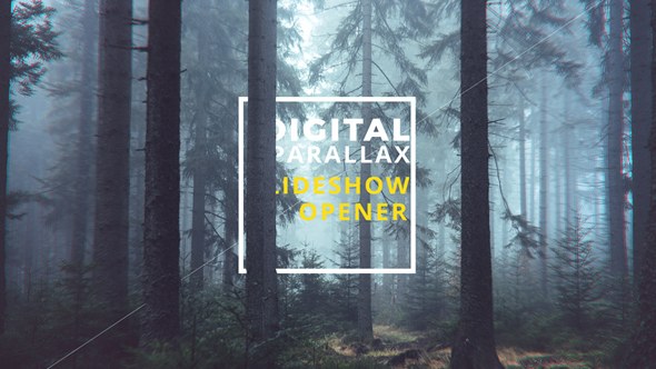 Digital Parallax Slideshow I Opener Video Displays template preview