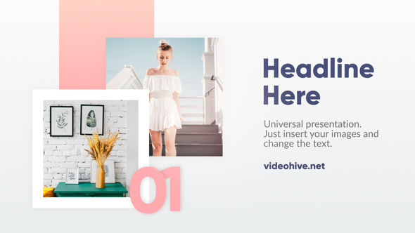 Videohive Minimal Slideshow 22595472 Video Displays template preview