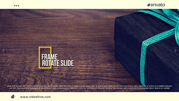 Frame Rotate Slide Video Displays template preview